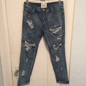 One Teaspoon Awesome Baggies Jeans (Size 28)